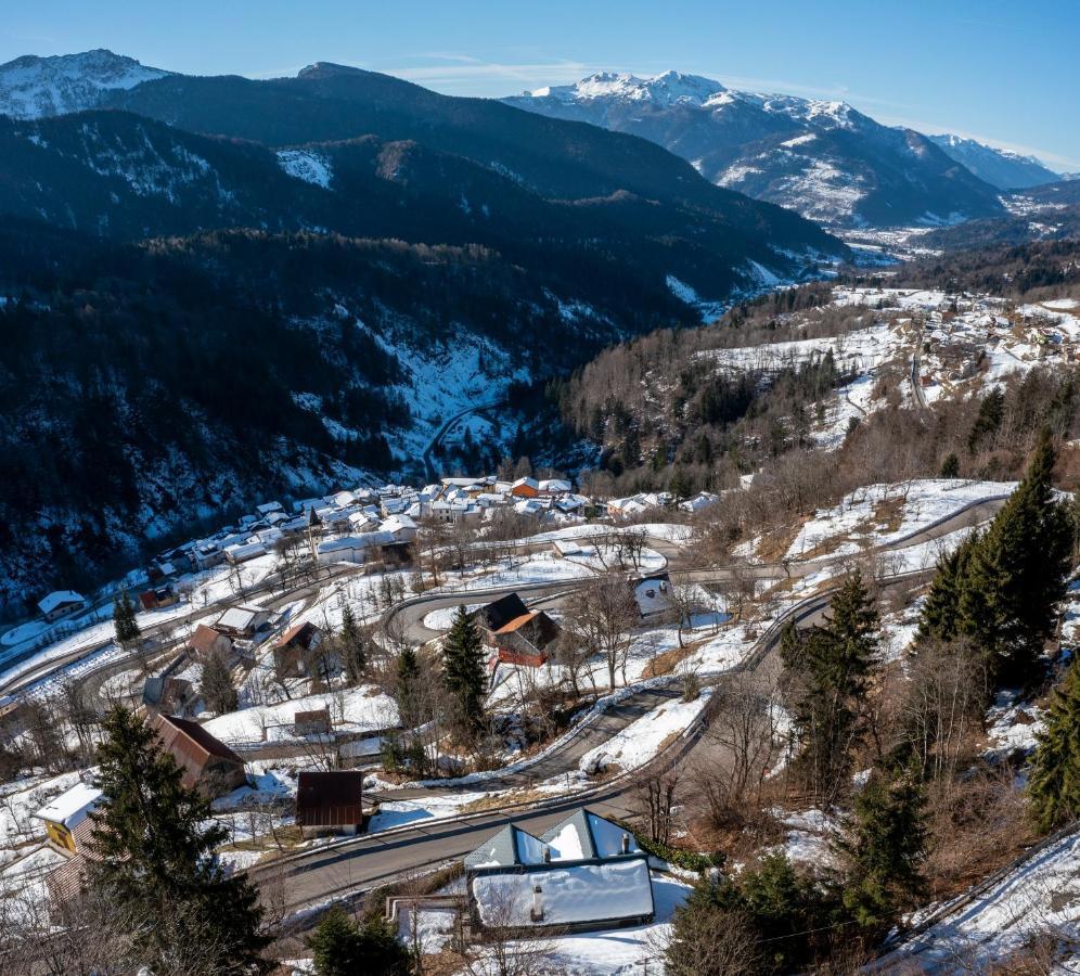 Panoramic House Carnia - Mountain View Apt With Parking And Terraces Villa Ligosullo Exterior photo